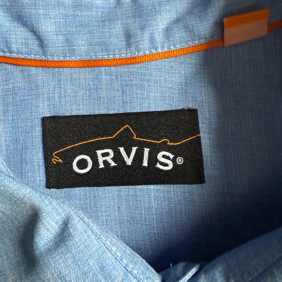 Orvis Fishing Shirt Mens XL Blue Technical Performance Outdoor NWOT - Picture 4 of 10